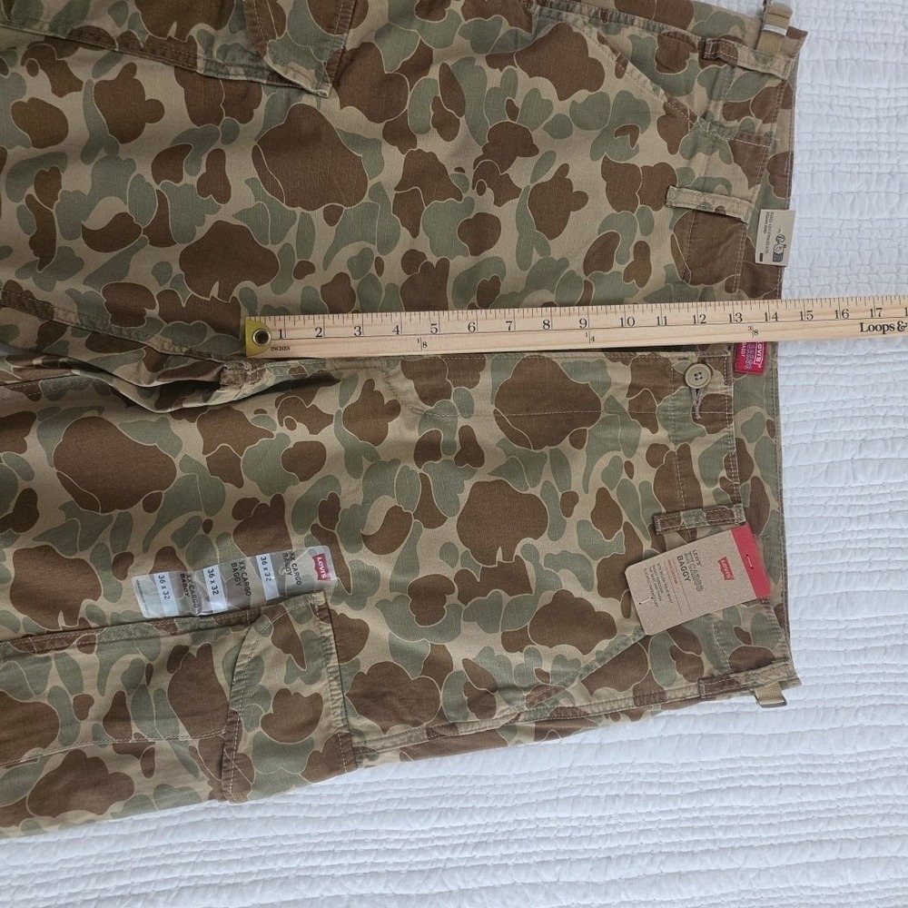 Levi's‎ XX Cargo Baggy Camo Pants Men's 36x32 100% Cotton NEW Utility NWT 6 Pkts - Picture 12 of 16